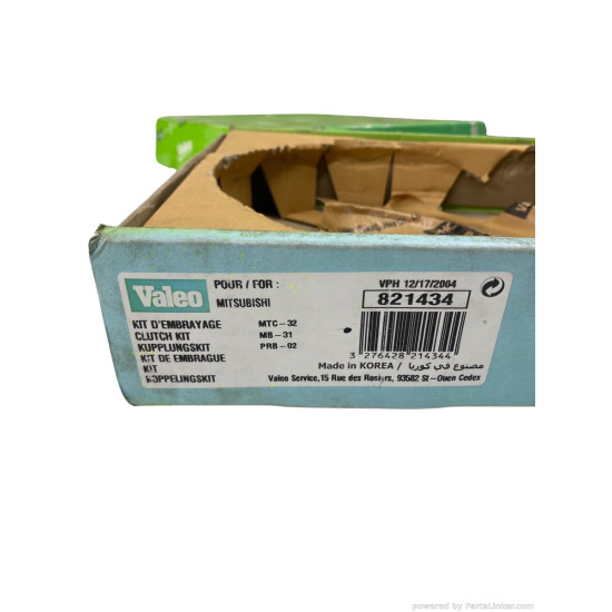Kit ambreiaj 3.0 Benzina MITSUBISHI PAJERO II (V3_W, V2_W, V4_W) [ 1990 - 2001 ], MITSUBISHI LANCER IV Saloon (C6_A, C7_A) [ 1988 - 1997 ] Valeo 821434