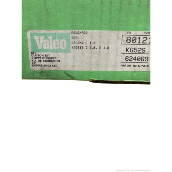Kit ambreiaj 1.6 Diesel 1.8 Benzina OPEL ASCONA C (81_, 86_, 87_, 88_, J82) [ 1981 - 1988 ], OPEL KADETT D (31_-34_, 41_-44_) [ 1979 - 1984 ], OPEL KADETT E (39_, 49_) [ 1984 - 1993 ] Valeo 801217 OEM 9506096