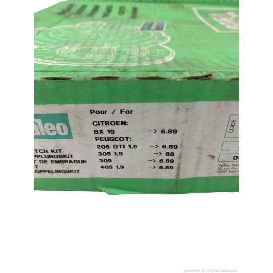 Kit ambreiaj 1.6/1.8 Benzina TALBOT SOLARA [ 1980 - 1986 ], PEUGEOT 205 I (741A/C) [ 1983 - 1987 ], CITROËN BX (XB-_) [ 1982 - 1994 ] Valeo 006745 OEM 2001-88