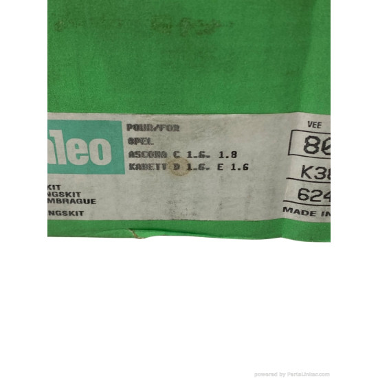 Kit ambreiaj 1.6 Benzina OPEL ASCONA C (81_, 86_, 87_, 88_, J82) [ 1981 - 1988 ], OPEL KADETT D (31_-34_, 41_-44_) [ 1979 - 1984 ] Valeo 801025 OEM 1606611