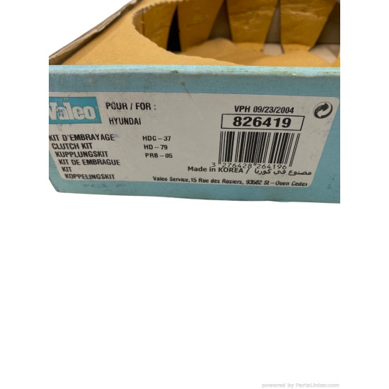 Kit ambreiaj 1.8/2.0 GLS HYUNDAI COUPE (GK) [ 2001 - 2012 ], HYUNDAI ELANTRA Saloon (XD) [ 2000 - 2006 ] Valeo 826419