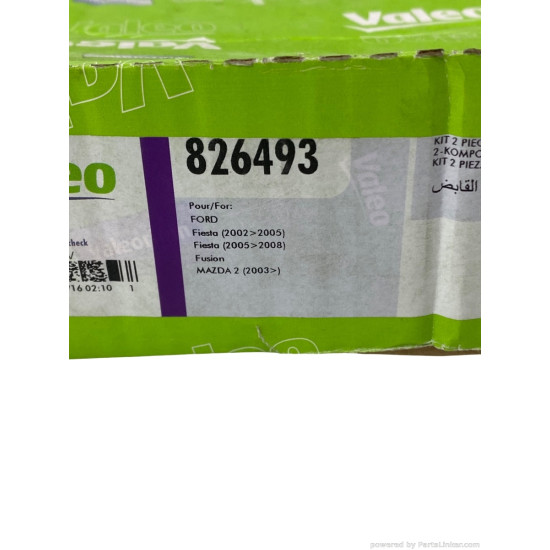 Kit ambreiaj 1.4 TDI MAZDA 2 (DY) [ 2003 - 2007 ], FORD FIESTA V (JH_, JD_) [ 2001 - 2010 ] Valeo 826493  OEM 1374998