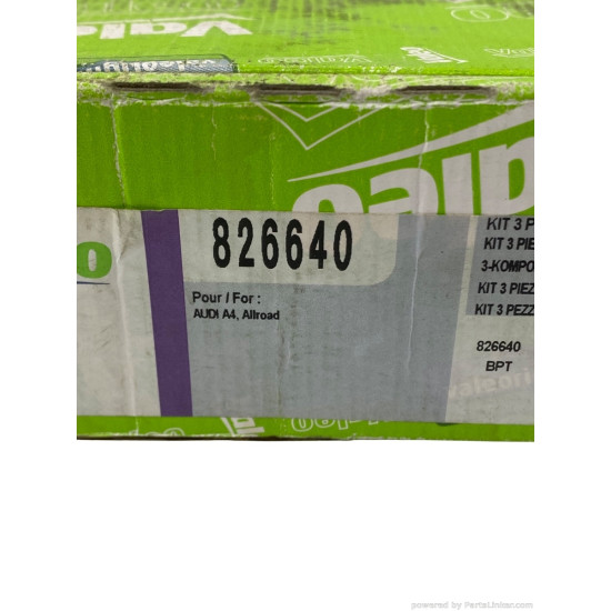 Kit ambreiaj 2.5 TDI VOLKSWAGEN PASSAT (3B3) [ 2000 - 2005 ], SKODA SUPERB (3U4) [ 2001 - 2008 ], AUDI ALLROAD (4BH, C5) [ 2000 - 2005 ], AUDI A4 III Avant (8ED, B7) [ 2004 - 2008 ] Valeo 826640 OEM 059198141AX