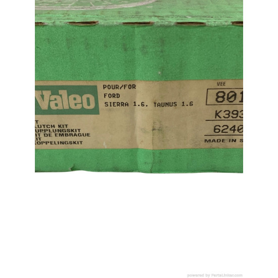 Kit ambreiaj 1.3/1.6 Benzina FORD TAUNUS '80 Saloon (GBS, GBNS) 1979-1982, Saloon, FORD SIERRA Hatchback (GBC) [ 1982 - 1987 ] Valeo 801206 OEM 5010151