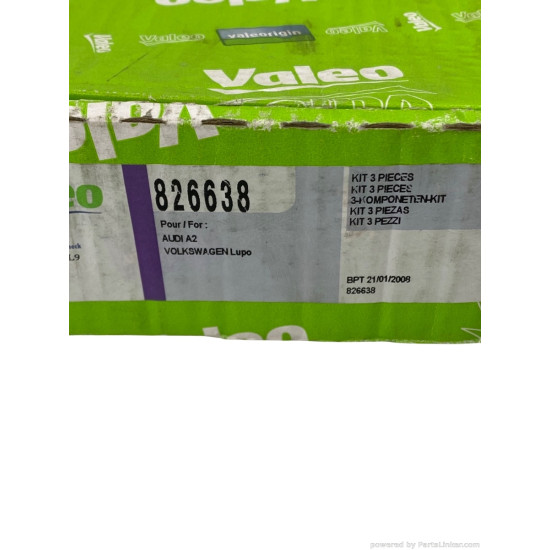 Kit ambreiaj 1.2 TDI VOLKSWAGEN LUPO (6X1, 6E1) [ 1998 - 2005 ], AUDI A2 (8Z0) [ 2000 - 2005 ] Valeo 826638
