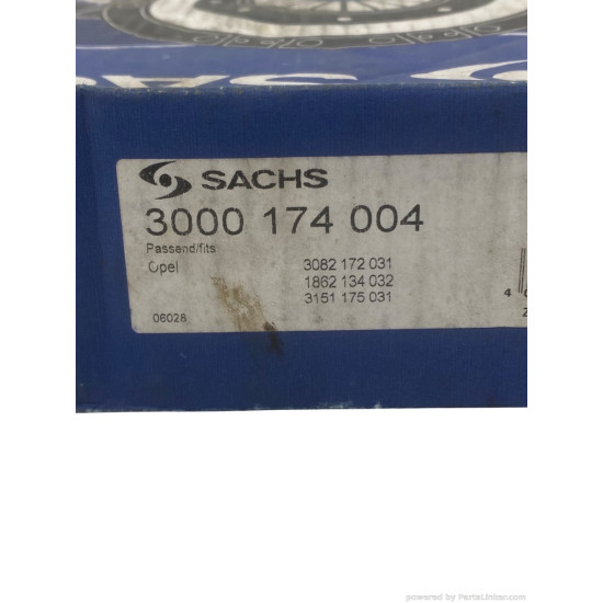 Kit ambreiaj 1.6/1.7 Diesel OPEL ASTRA F (56_, 57_, T92) [ 1991 - 1998 ], OPEL KADETT E Convertible (43B_, T85) [ 1986 - 1993 ] SACHS 3000 174 004 OEM 90486402