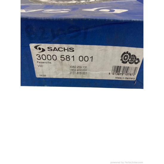 Kit ambreiaj 1.4/1.6 Benzina VOLKSWAGEN CADDY II Box (9K9A) [ 1995 - 2004 ], VOLKSWAGEN POLO (6N1) [ 1994 - 1999 ], SEAT AROSA (6H) [ 1997 - 2004 ], SEAT IBIZA II (6K1) [ 1993 - 2002 ] SACHS 3000 581 001 OEM 032 198 141 X