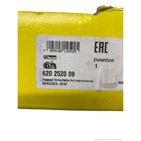 Kit ambreiaj 1.7/1.9 CDI MERCEDES-BENZ B-CLASS (W245) [ 2005 - 2011 ], MERCEDES-BENZ A-CLASS II (W169) [ 2004 - 2012 ], MERCEDES-BENZ VANEO (414) [ 2002 - 2005 ], MERCEDES-BENZ A-CLASS (W168) [ 1997 - 2005 ] LUK 620 2520 09 OEM A 000 252 59 05