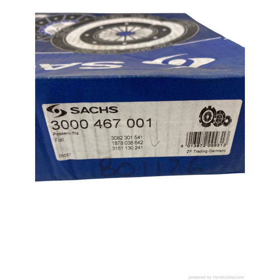 Kit ambreiaj 1.7/1.9 Diesel FIAT BRAVO I (182) [ 1995 - 2001 ], FIAT BRAVA (182) [ 1995 - 2003 ], FIAT TIPO (160_) [ 1987 - 1997 ], FIAT TEMPRA (159_) [ 1990 - 1998 ] SACHS 3000 467 001  OEM 71734935