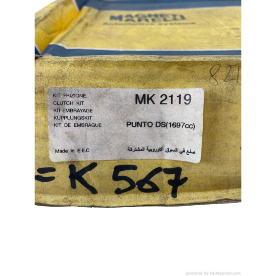 Kit ambreiaj 1.7 DS FIAT PUNTO (188_) [ 1996 - 1999 ] Magneti Marelli MK2119