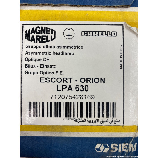 Far FORD ORION I (AFD) [ 1983 - 1986 ], FORD ESCORT I Saloon (AFH, ATH) [ 1968 - 1976 ] Magneti Marelli 712075428169