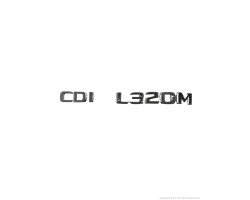 Emblema MERCEDES-BENZ M-CLASS II (W164)  [ 2005 - 2012 ]