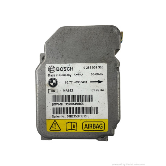 Calculator airbag BMW 3 IV (E46) [ 1998 - 2005 ] BOSCH 0285001368 OEM 65776905491