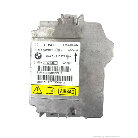 Calculator airbag BMW X5 II (E70) [ 2006 - 2013 ] BOSCH 0285010094 OEM 6577915979501
