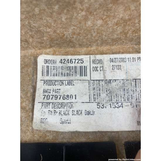 Fata de usa interior dreapta spate BMW X5 (E53) [ 2000 - 2007 ] OEM 707976801