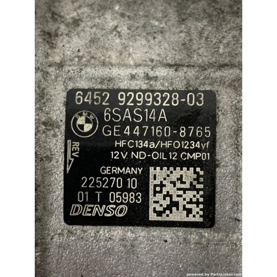 Compresor AC BMW -> F30/F31/F32/F34/F36/F10/F11 2.0d [2012-2020]  OEM 6452 9299328 03