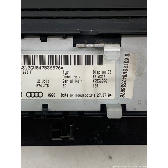 Display navigatie auto AUDI A8 II (4E2, 4E8) [ 2002 - 2010 ] OEM 4E0919603F