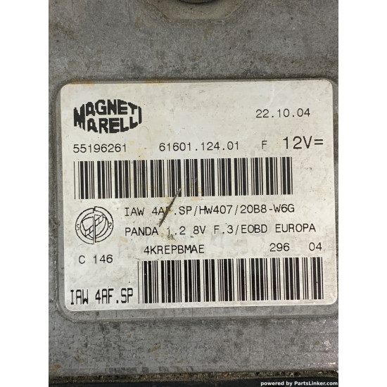 Calculator ECU FIAT PANDA (169_) [ 2003 - > ] 1.2 (169 A4.000) OEM 55196261