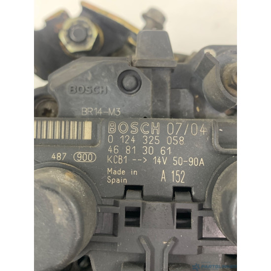 Alternator FIAT STILO VAN (192_) [ 2001 - 2008 ] BOSCH OEM 0124325058