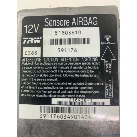 Calculator airbag FIAT PANDA (169_) [ 2003 - > ] 1.2 (188 A4.000) 44KW|60HP OEM 51803610