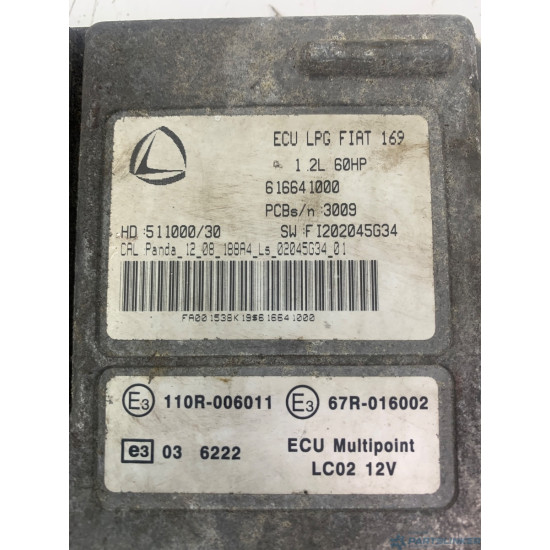 Calculator ECU FIAT PANDA (169_) [ 2003 - > ] 1.2 (188 A4.000) 44KW|60HP OEM 67R-016002