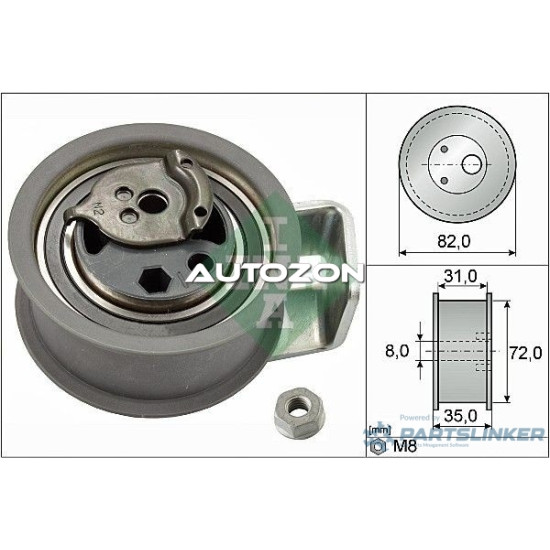 Rola intinzator, curea distributie AUDI A4 Saloon (8D2, B5) [ 1994 - 2001 ] INA 0380201