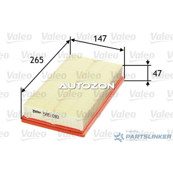 Filtru aer FORD Focus Mk1 Hatchback (DAW, DBW) ( 10.1998 - 12.2007) Valeo 585010