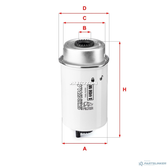 Filtru combustibil FORD Transit Mk5 Bus (V184, V185) ( 01.2000 - 05.2006)  Sofima S4456NR