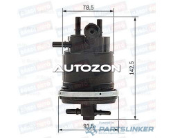 Filtru combustibil CITROËN EVASION (22, U6) [ 1994 - 2002 ] BOSCH 0450907001