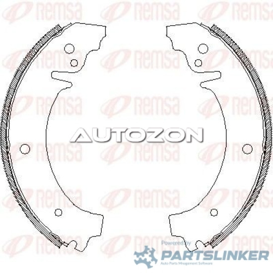 Set saboti frana spate FIAT 238-SERIE (238) [ 1966 - 1982 ] Remsa 4026.00