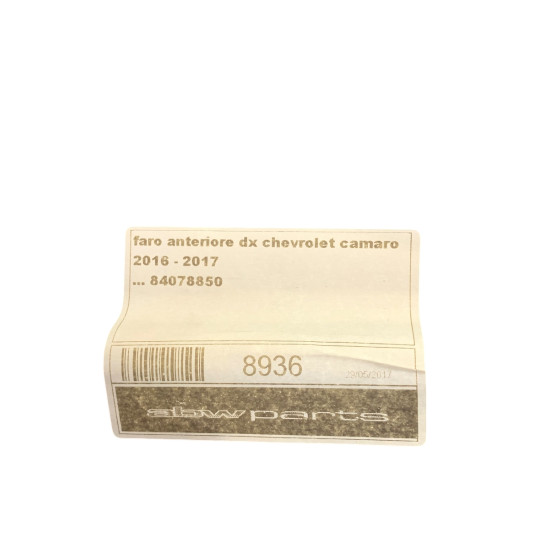 Far dreapta XENON CHEVROLET CAMARO 2016 - > 2017 F00HTG100404 / 84078850  / 080916C 12.0V
