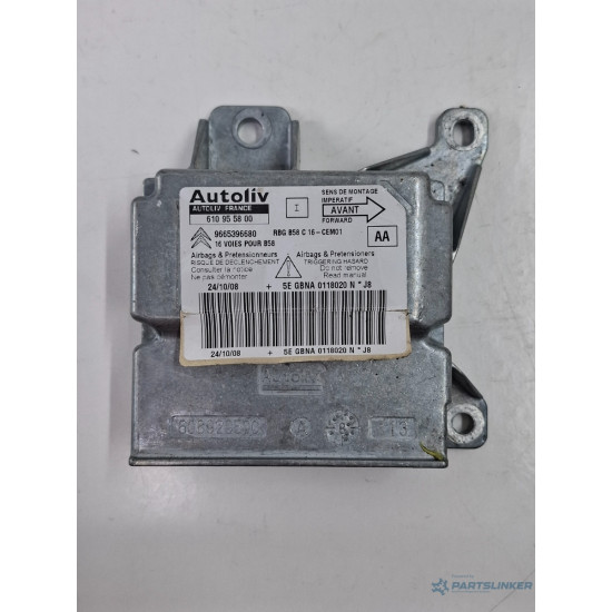 Modul/unitate de control airbaguri CITROËN C4 Grand Picasso I UA_ 2006 - 2013 HDi 9HY (DV6TED4), 9HZ (DV6TED4) 9665396680