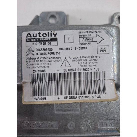 Modul/unitate de control airbaguri CITROËN C4 Grand Picasso I UA_ 2006 - 2013 HDi 9HY (DV6TED4), 9HZ (DV6TED4) 9665396680