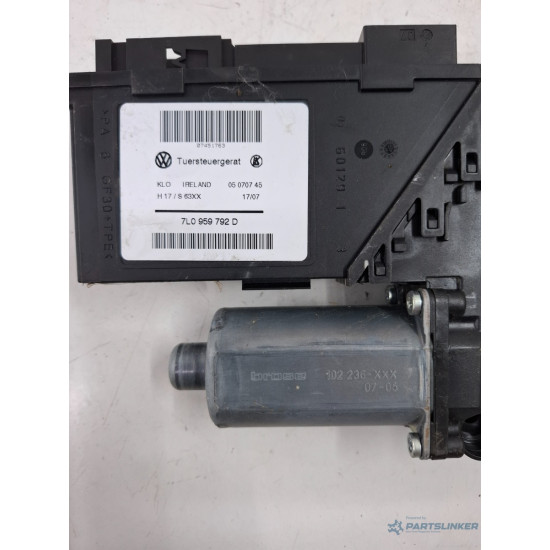 Motoras regulator geam portiera fata stanga fata VOLKSWAGEN TOUAREG 7LA, 7L6, 7L7 2002 - 2013