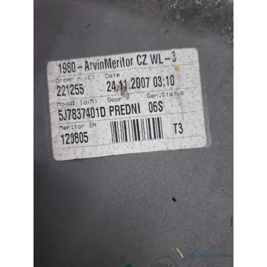 Macara Geam stanga fata SKODA ROOMSTER 5J 2006 - 2015 5j7837401