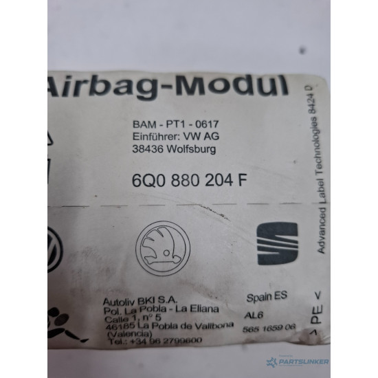 Airbag pasager VOLKSWAGEN POLO 9N_ 2001 - 2012 6q0880204f