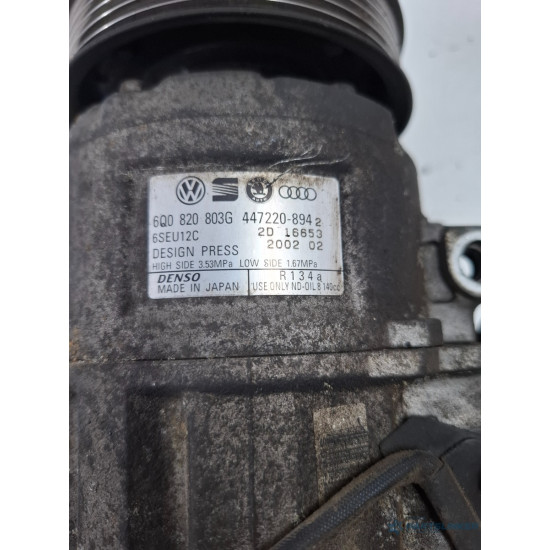 Compresor  AC VOLKSWAGEN POLO 9N_ 2001 - 2012 1.4 TDI AMF, BAY 6q0820803g