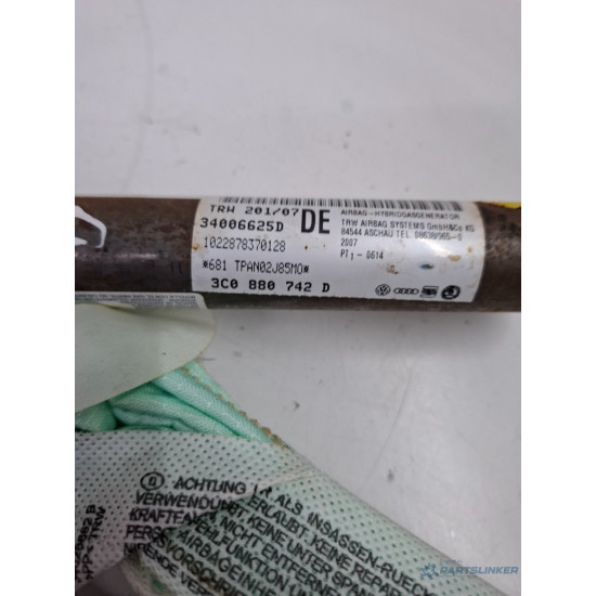 Airbag cortina dreapta VOLKSWAGEN PASSAT Variant 3C5 2005 - 20112.0 TDI BMP 3c0880742