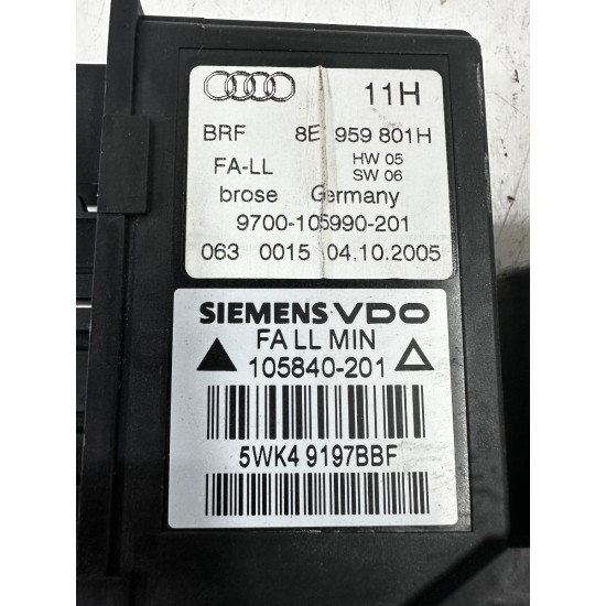 Motoras geam stanga fata AUDI A4 III 8EC, B7 2004 - 2008 8e1959801h