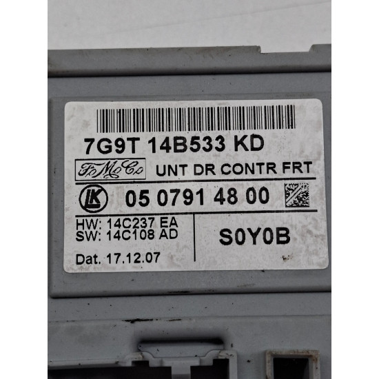 Modul/unitate de control portiera dreapta fata 7g9t14b533kd