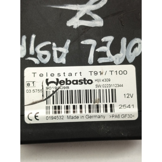 Modul/unitate de control sistem de incalzire auxiliar OPEL ASTRA J P10 2009 - 2015 9019509b