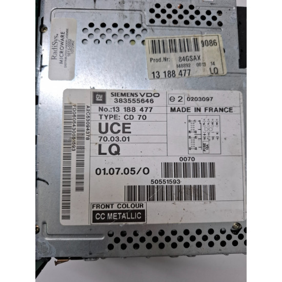 Player CD/DVD sistem de navigatie OPEL VECTRA C Estate Z02 2003 - 2009 13188477