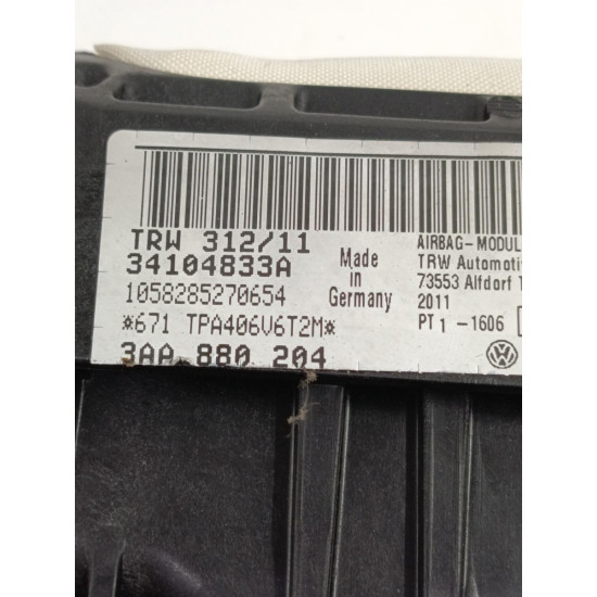 Airbag pasager VOLKSWAGEN PASSAT VARIANT B7 [ 2010 - 2014 ] 2.0 BlueTDI 3aa880204