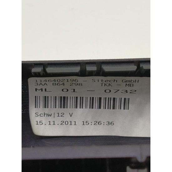 Grilă de ventilație spate VOLKSWAGEN PASSAT VARIANT B7 2011 2.0 BlueTDI 103KW|140HP 2011
