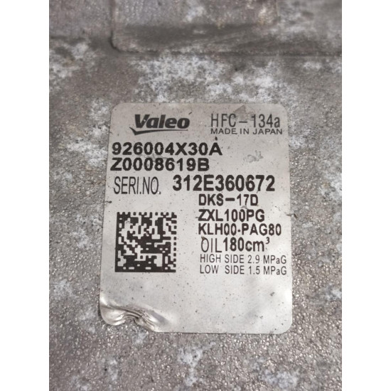 Compresor AC NISSAN PATHFINDER III R51 2005 -> 2.5 dCi 4WD YD25DDTi 926004x30a