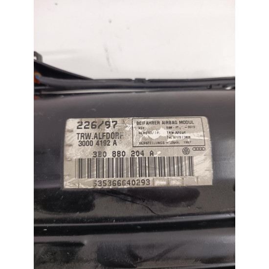 Airbag pasager VOLKSWAGEN PASSAT Estate 3B5 1997 - 2001 1.9 TDI AFN, AVG 3b0880204a