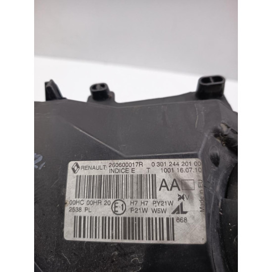 Far stanga fata RENAULT MEGANE III Grandtour KZ0/1 2008 -> 1.4 TCe H4J 700 260600017r